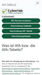 Mobile Screenshot of afa-tabelle.net